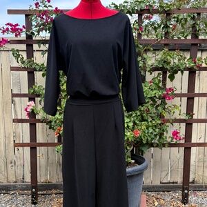 Black Long Sleeve Jumpsuit